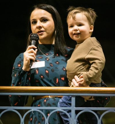 Ashlee Anderson, director of development for the museum, kicked off the public phase by highlighting those who have contributed so far, with the help of her son.