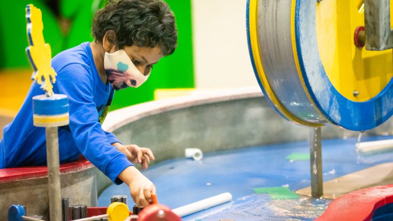 The museum was open during the event so children could enjoy the current exhibits while getting a glimpse at what’s to come.