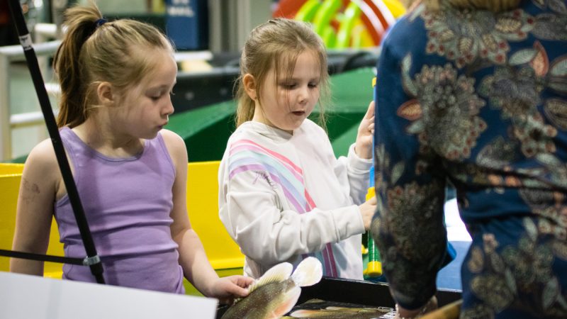 The museum was open during the event so children could enjoy the current exhibits while getting a glimpse at what’s to come.