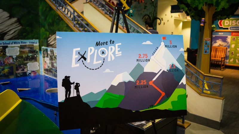 The More to Explore campaign has raised $2.23 million so far. The campaign goal is $3 million.